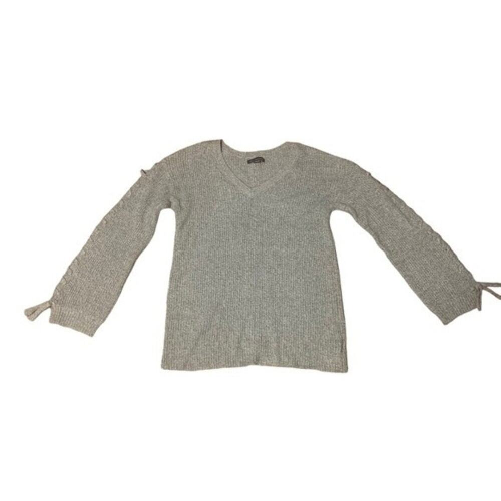 American Eagle Sweater Knit V-neck Casual Gray Size XS
